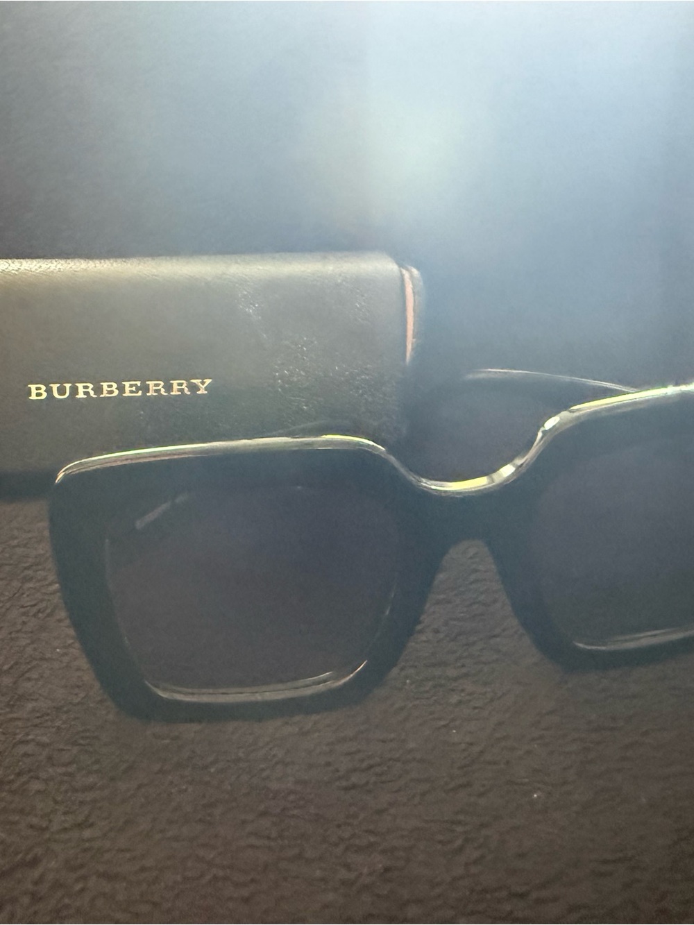 Burberry Black Oversized Square Women's Sunglasses